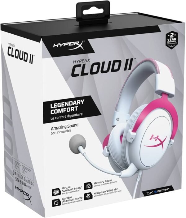 HyperX Cloud II White/Pink - 799968755